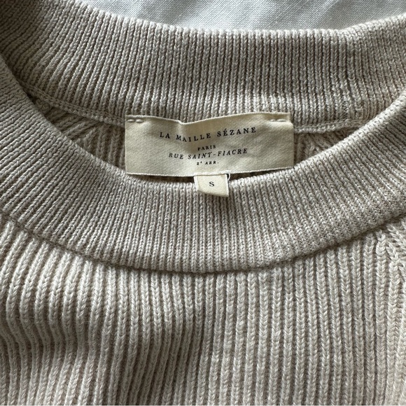 Sézane Beige Ribbed Knit Set - Picture 5 of 8